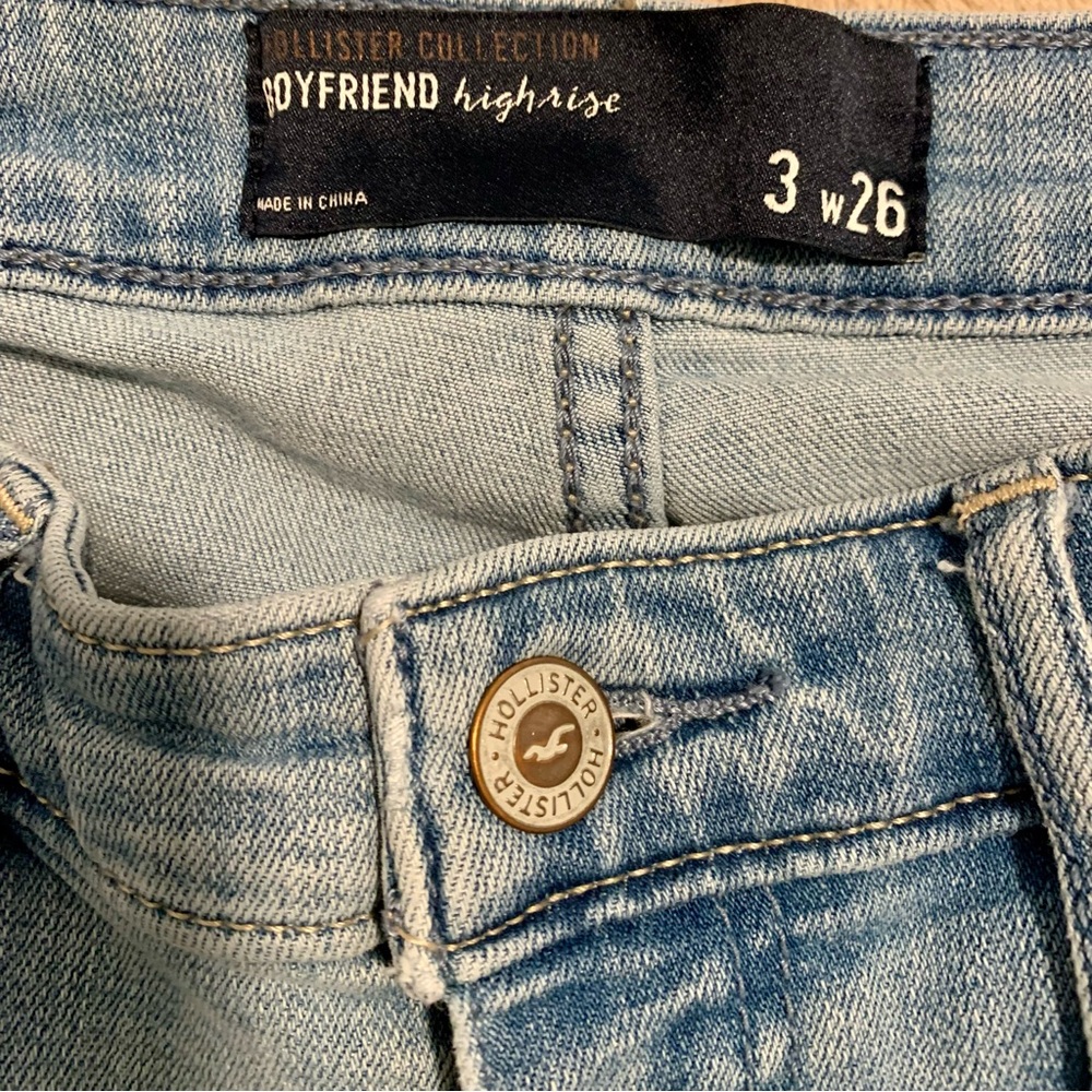 Hollister Blue Boyfriend Jeans Classic Denim